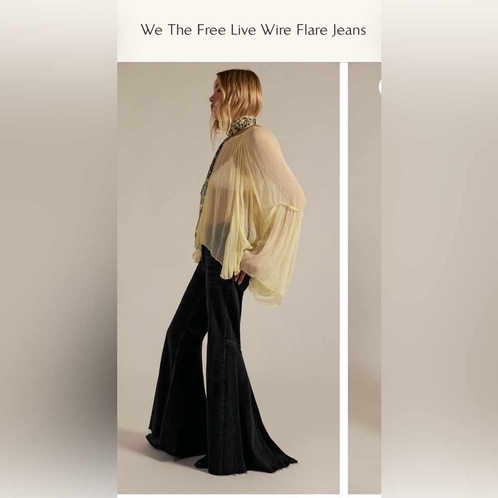 Free People LIVE WIRE flare jeans